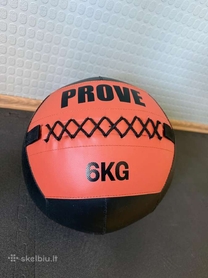 Kimštinis kamuolys Wall Ball Prove 6kg