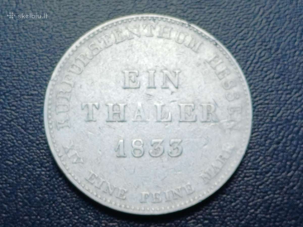 1 taleris 1833m. Sidabras - nuotraukos Nr. 2
