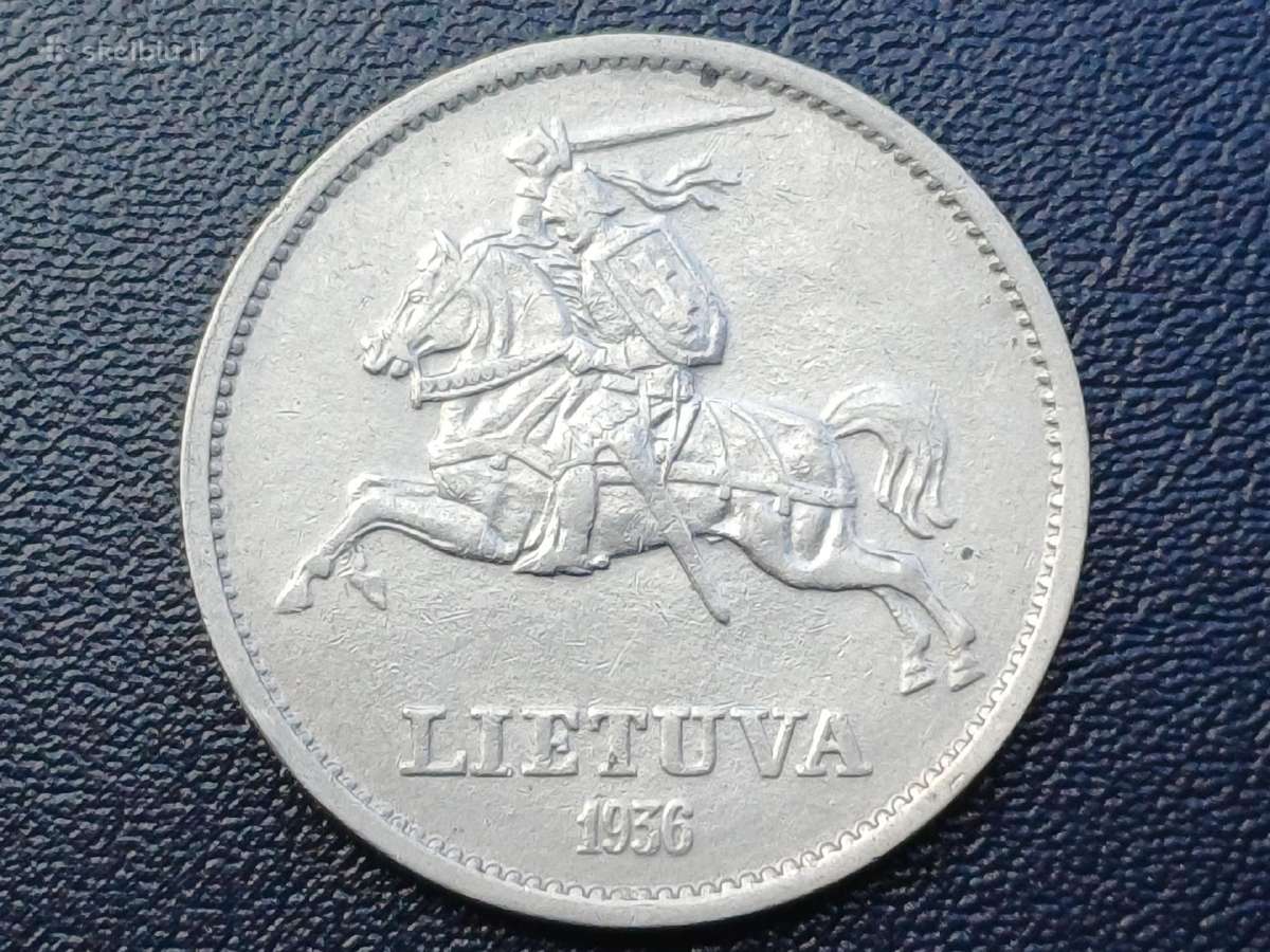 10 litų 1936. Sidabras - nuotraukos Nr. 2