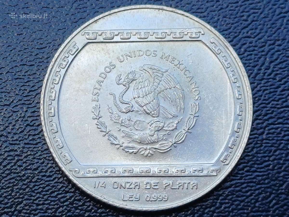1/4 oz 1993m. Meksika sidabras 999 unc. - nuotraukos Nr. 2
