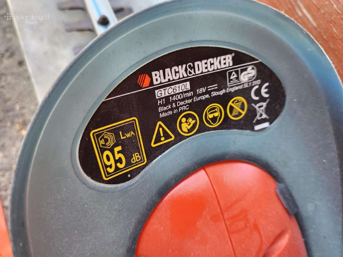 Black & Decker Gtc610l Krūmapjovė - nuotraukos Nr. 3