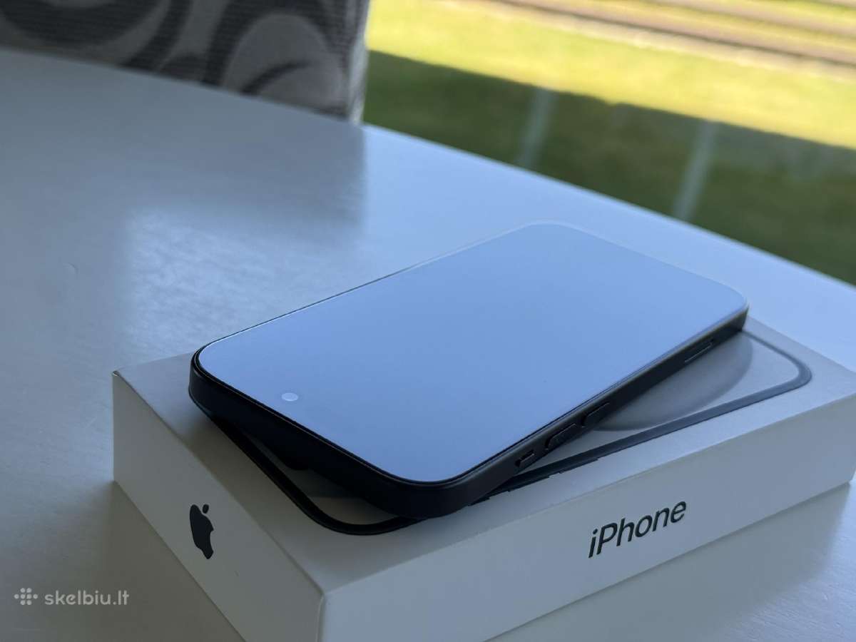 iPhone 15 geros būklės su gera baterija 85