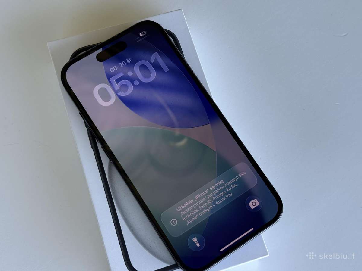 iPhone 15 geros būklės su gera baterija 85 - nuotraukos Nr. 4