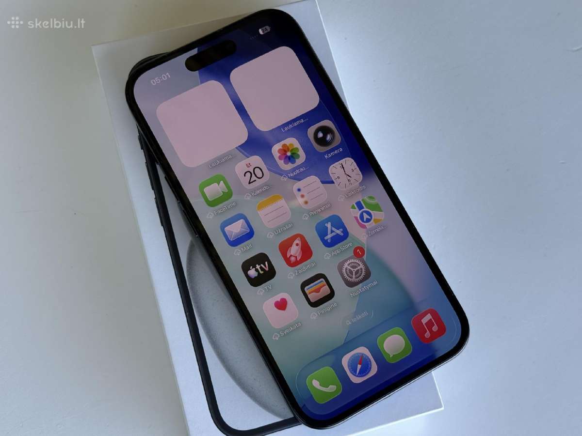 iPhone 15 geros būklės su gera baterija 85 - nuotraukos Nr. 5