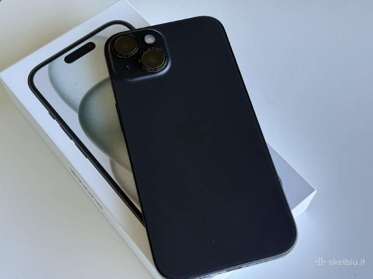 iPhone 15 geros būklės su gera baterija 85 - nuotraukos Nr. 7
