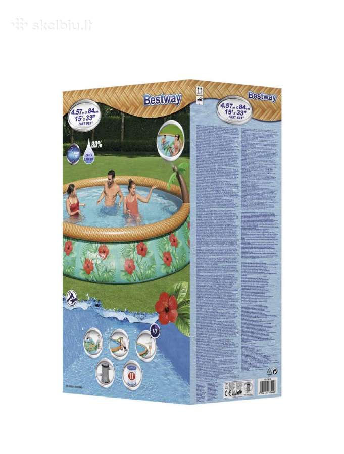 Bestway fastset paradise baseinas