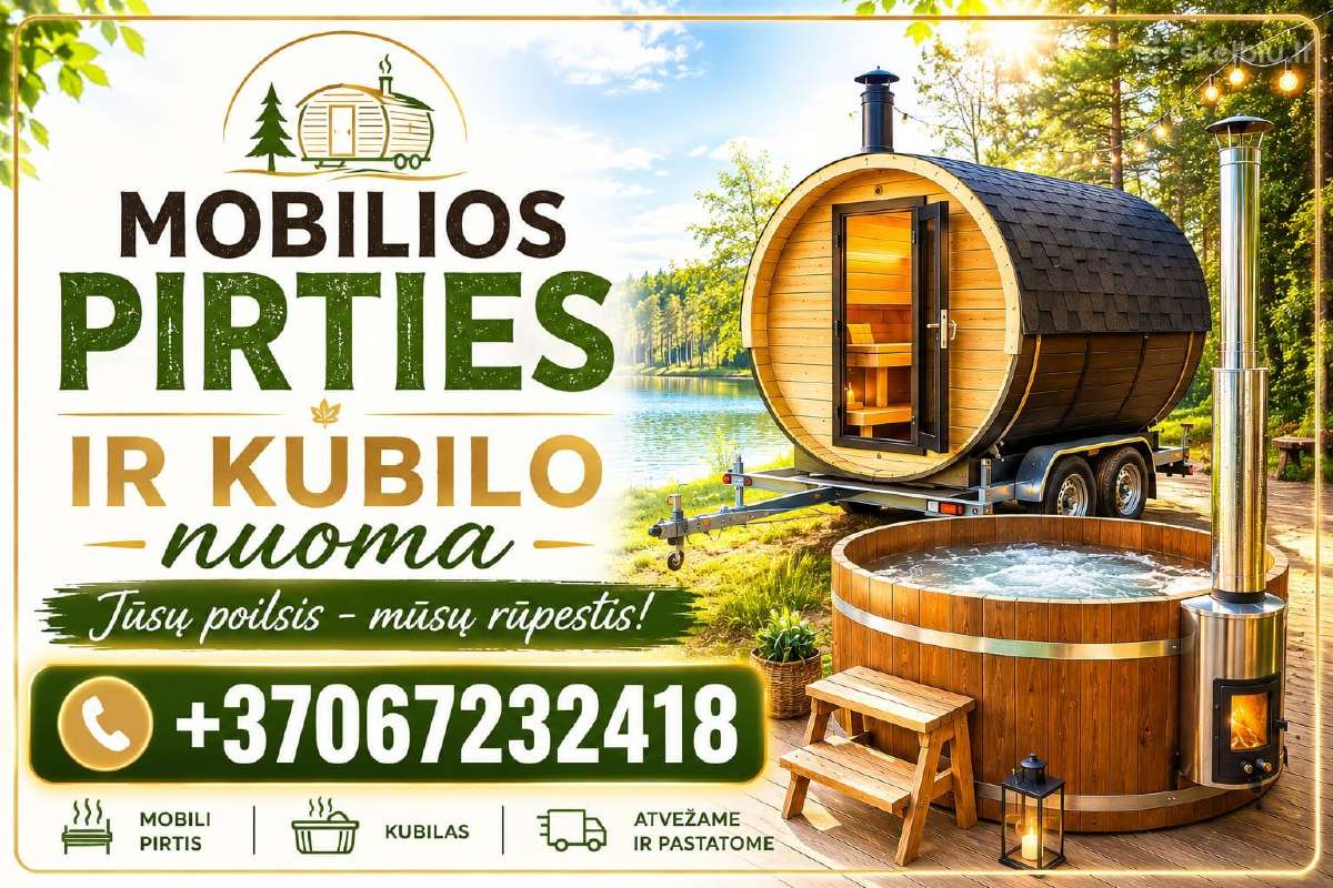 Mobilios Pirties Ir Kubilo Nuoma