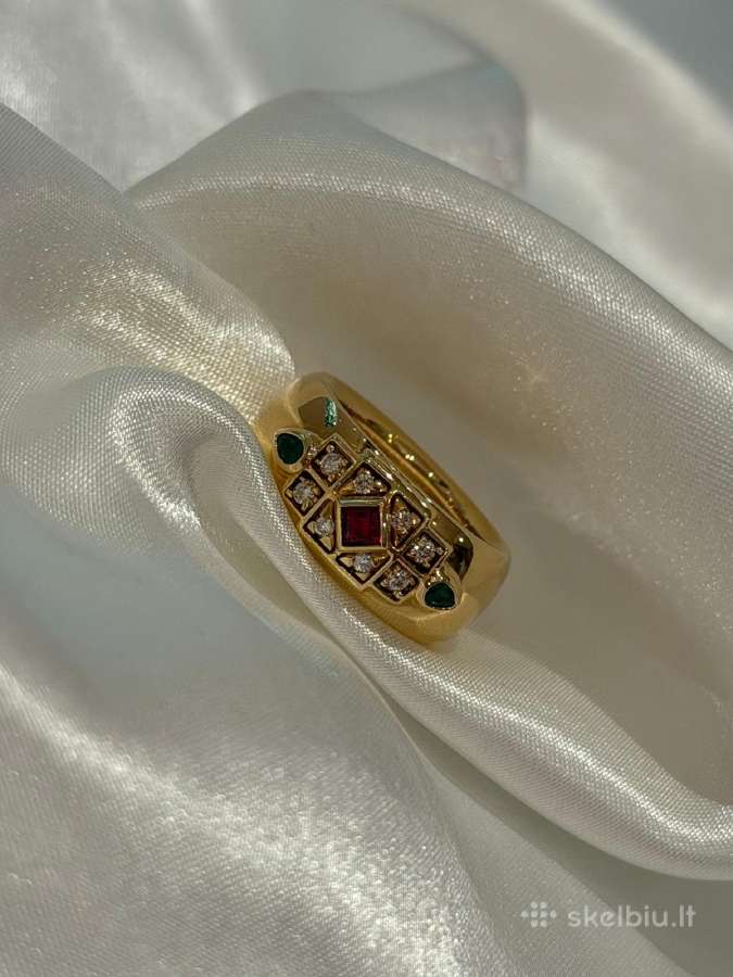 Cartier 18k Byzantine žiedas