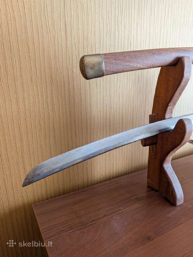 Rankų darbo kardas su laikikliu, makštimi, strėle - nuotraukos Nr. 8