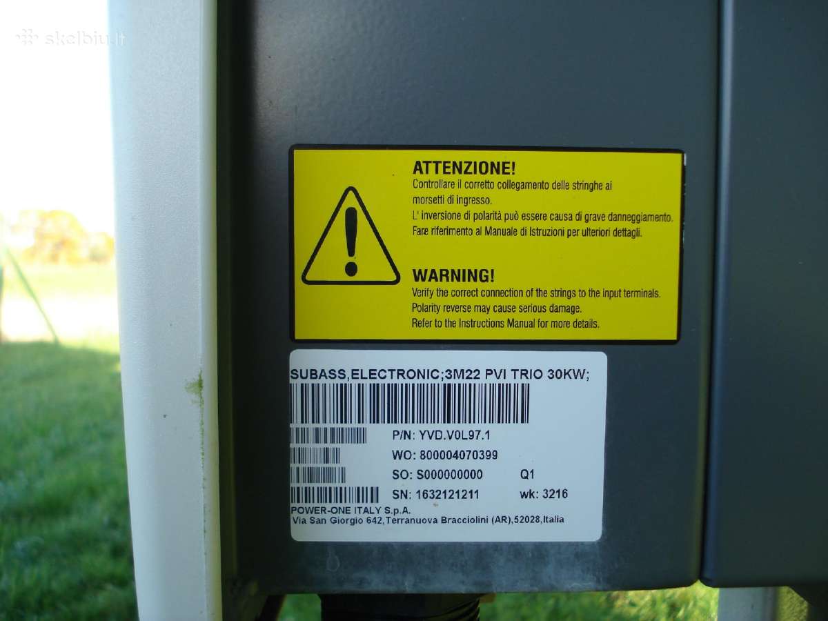Saulės elektrinės inverteris 30 kw