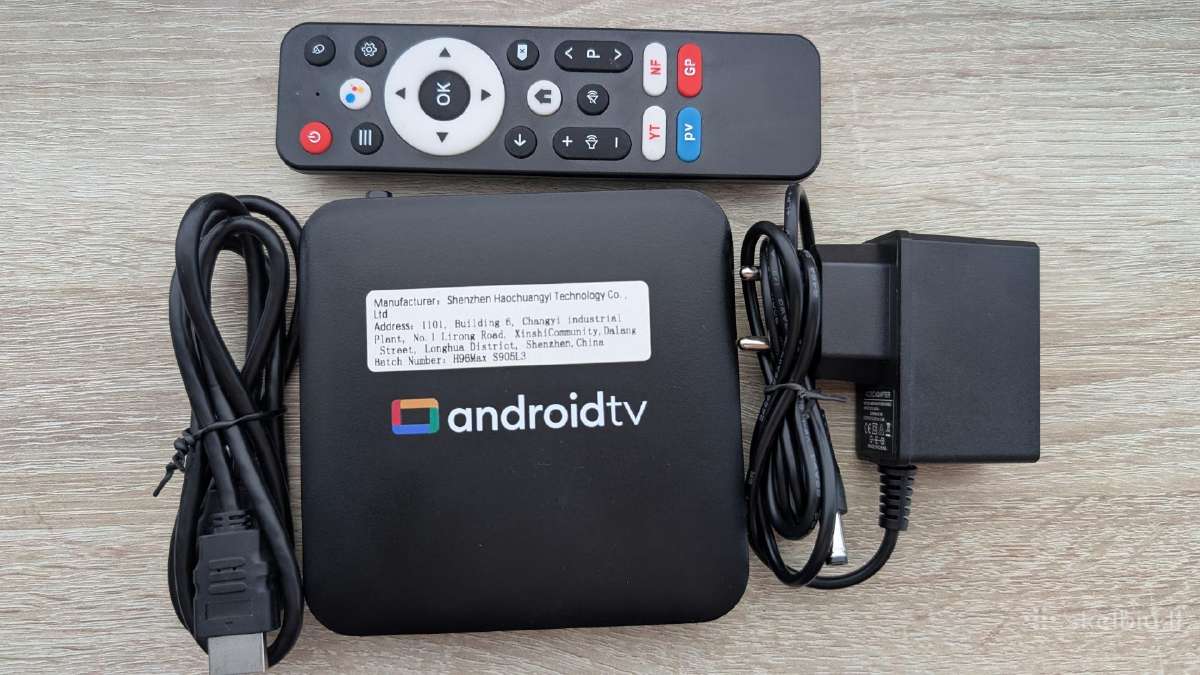 H96 Max (S905l3) Android TV priedėlis s905l3