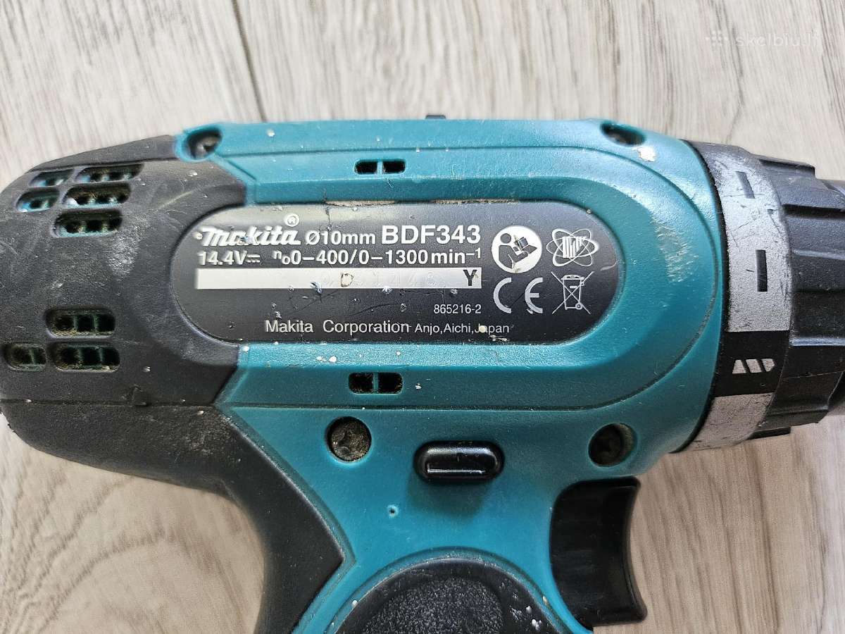 Makita 14.4v Bdf343 gręžtuvas - nuotraukos Nr. 5