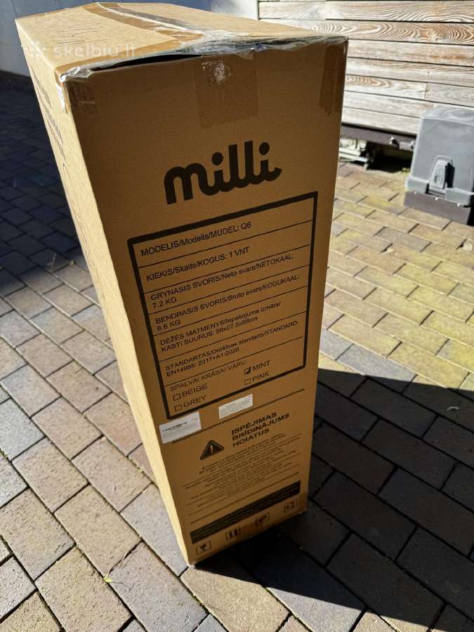 Nauja maitinimo kėdutė Milli Tasty Q6,mint spalvos - nuotraukos Nr. 5