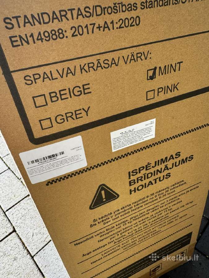Nauja maitinimo kėdutė Milli Tasty Q6,mint spalvos - nuotraukos Nr. 6