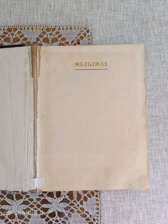 Sena knyga Mezgimas,1958m. - nuotraukos Nr. 4
