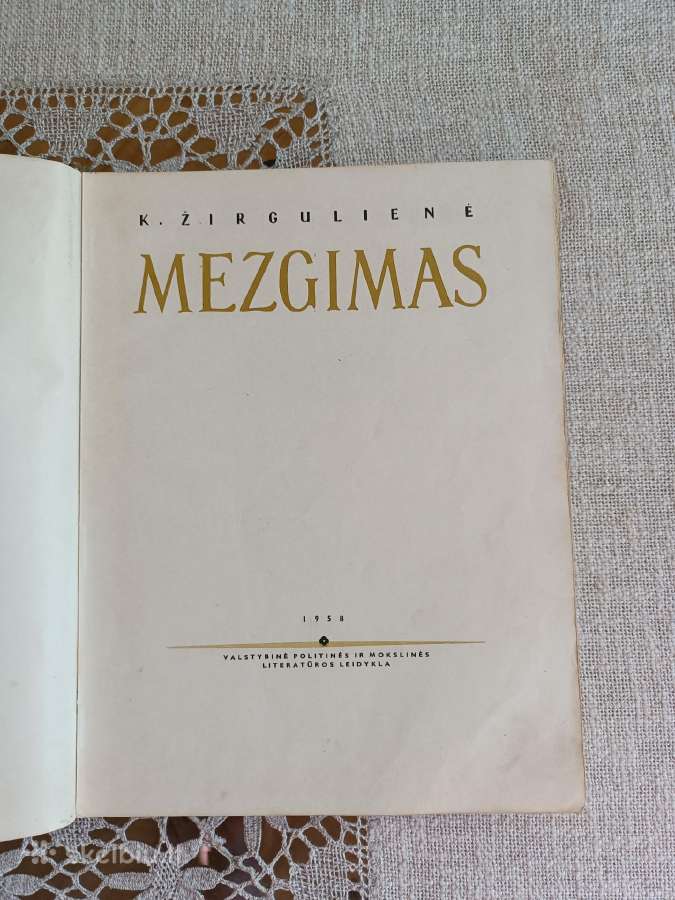 Sena knyga Mezgimas,1958m. - nuotraukos Nr. 6