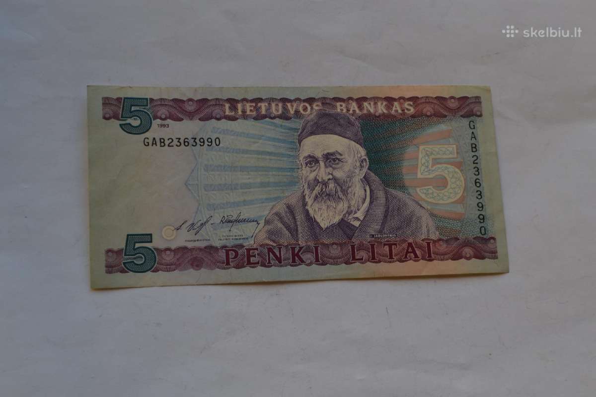 5 Litai 1993 m.