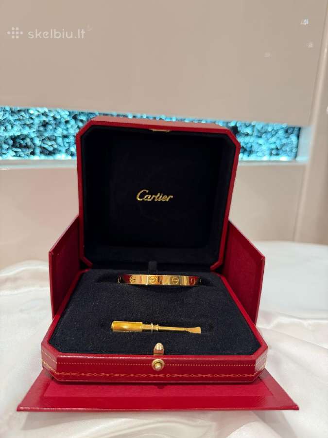 Cartier Love 18 karatų auksinė apyrankė