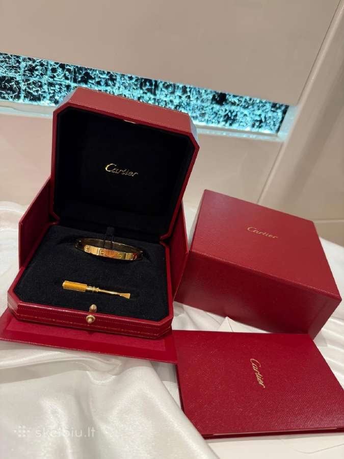Cartier Love 18 karatų auksinė apyrankė - nuotraukos Nr. 4