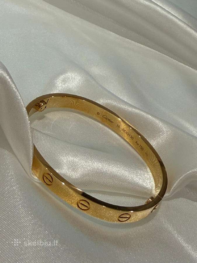 Cartier Love 18 karatų auksinė apyrankė - nuotraukos Nr. 8