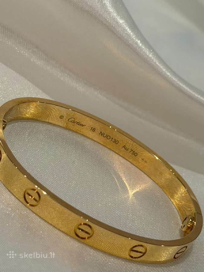Cartier Love 18 karatų auksinė apyrankė - nuotraukos Nr. 7