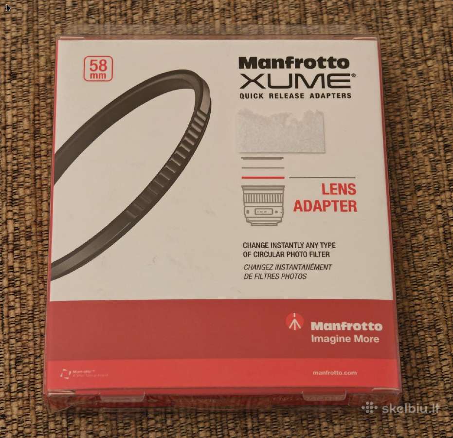 Manfrotto Xume nuimamu filtru sist. objektyvams - nuotraukos Nr. 2