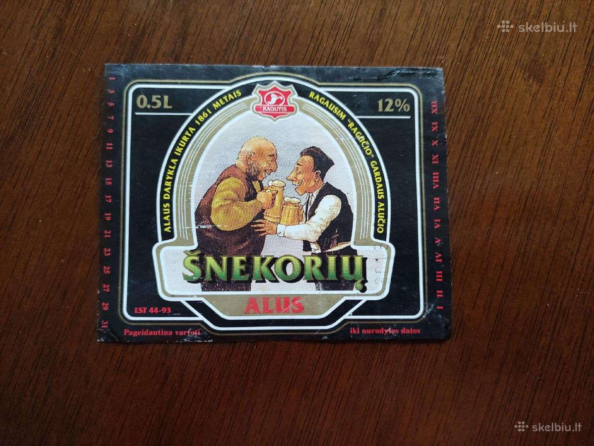 Senos alaus etiketės ,Ragutis" - nuotraukos Nr. 6