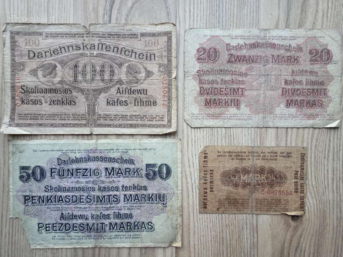 1918 Ostmarkės cirkuliavusios Lietuvoje - nuotraukos Nr. 2