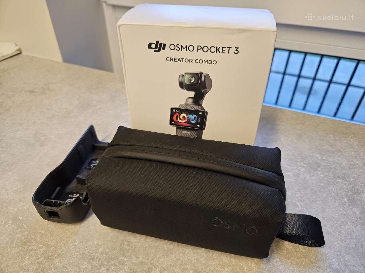 Naujas Dji Osmo Pocket 3 kūrėjo rinkinys + kortelė