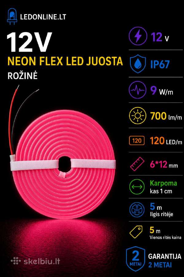 Neon Flex 12v/24v Lankstus LED neonas - nuotraukos Nr. 12