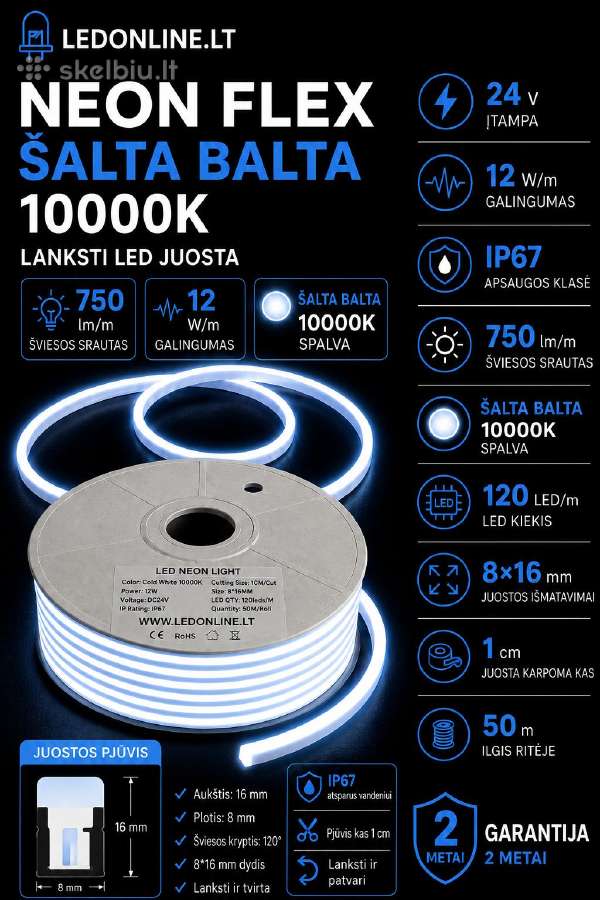 Neon Flex 12v/24v Lankstus LED neonas - nuotraukos Nr. 18