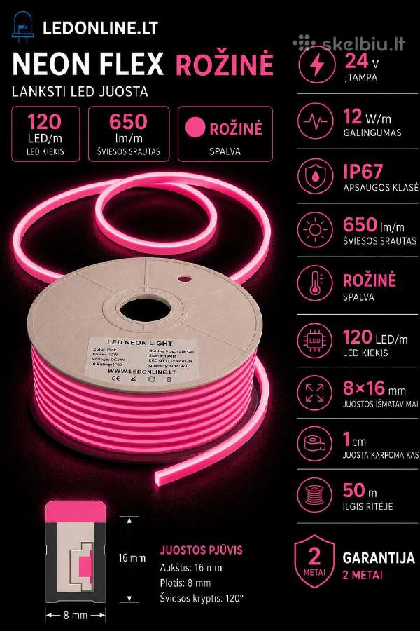 Neon Flex 12v/24v Lankstus LED neonas - nuotraukos Nr. 20