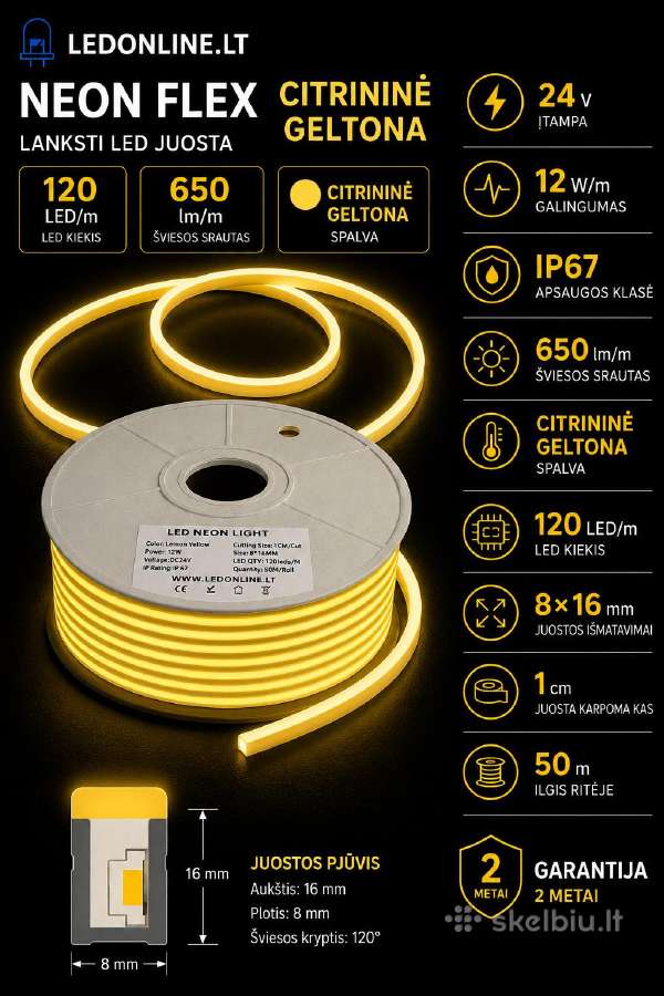 Neon Flex 12v/24v Lankstus LED neonas - nuotraukos Nr. 21