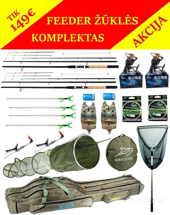 Feeder žūklės komplektas tik 149eur