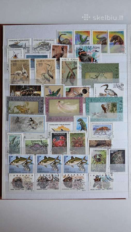 Gyvūnija ->Pasaulio pašto ženklai ->World stamps<- - nuotraukos Nr. 6