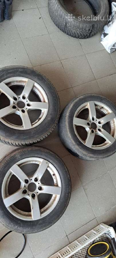 Parduodami 3 lengvojo lydinio R16 ratlankiai