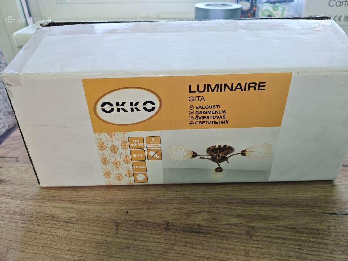 Šviestuvas lubų E14, 3x4 - nuotraukos Nr. 5