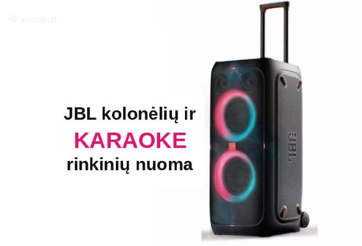 Jbl Partybox garso kolonėlių nuoma Vilniuje