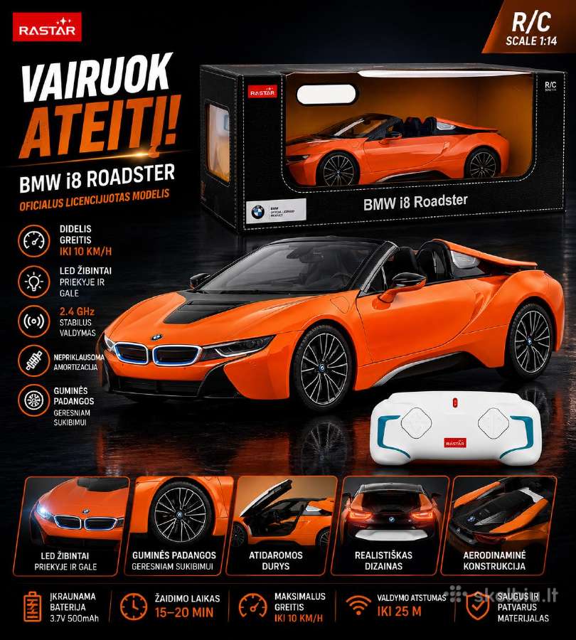 Nuotolinio valdymo pultu valdomi auto - nuotraukos Nr. 3