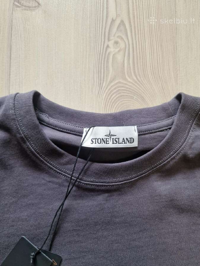 Stone Island Grey T-shirt with patch - nuotraukos Nr. 2