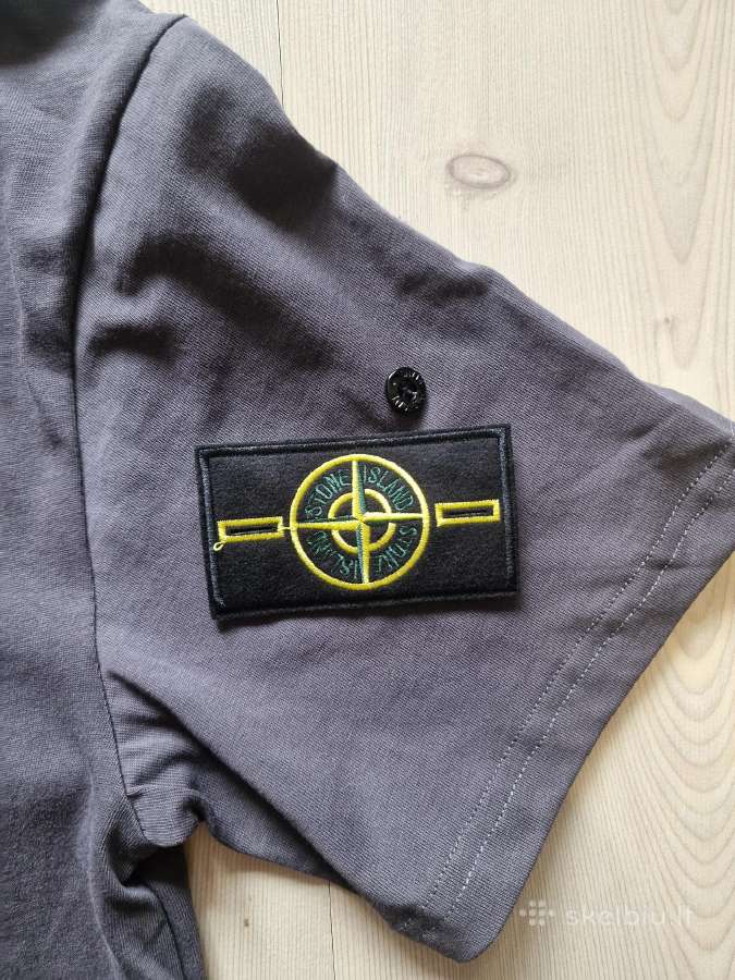 Stone Island Grey T-shirt with patch - nuotraukos Nr. 3