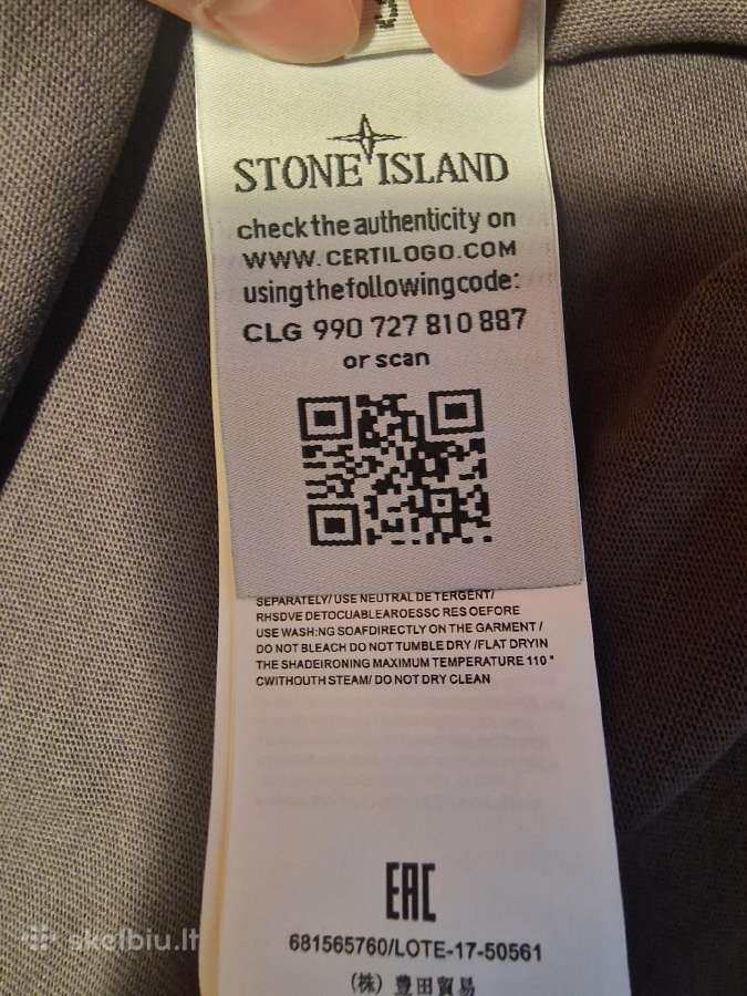Stone Island Grey T-shirt with patch - nuotraukos Nr. 4