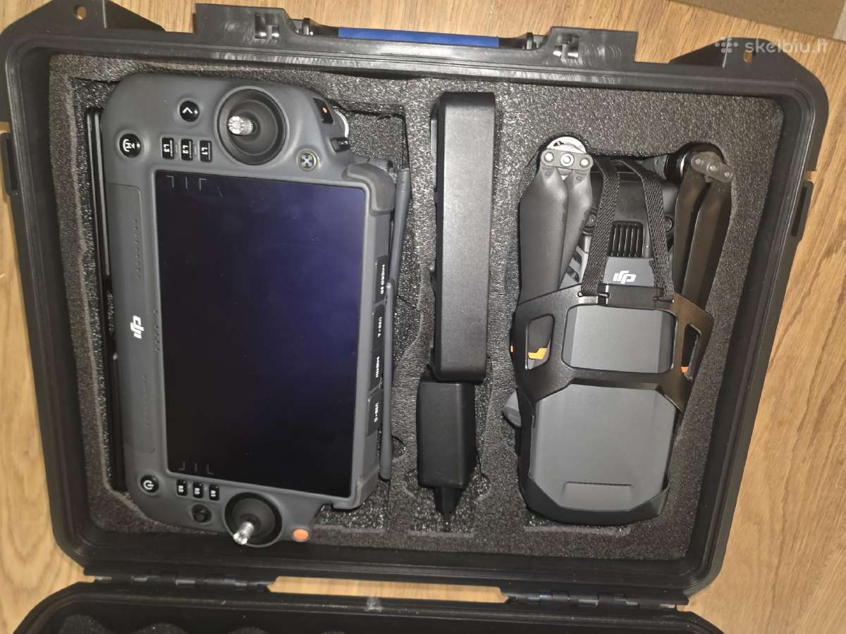 Dji Mavic 3 Pro su Dji Plus remote pultu lagamine