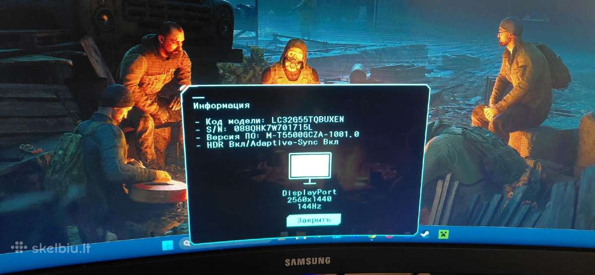 Monitorius 32 coliai, 25601440 (Qhd)