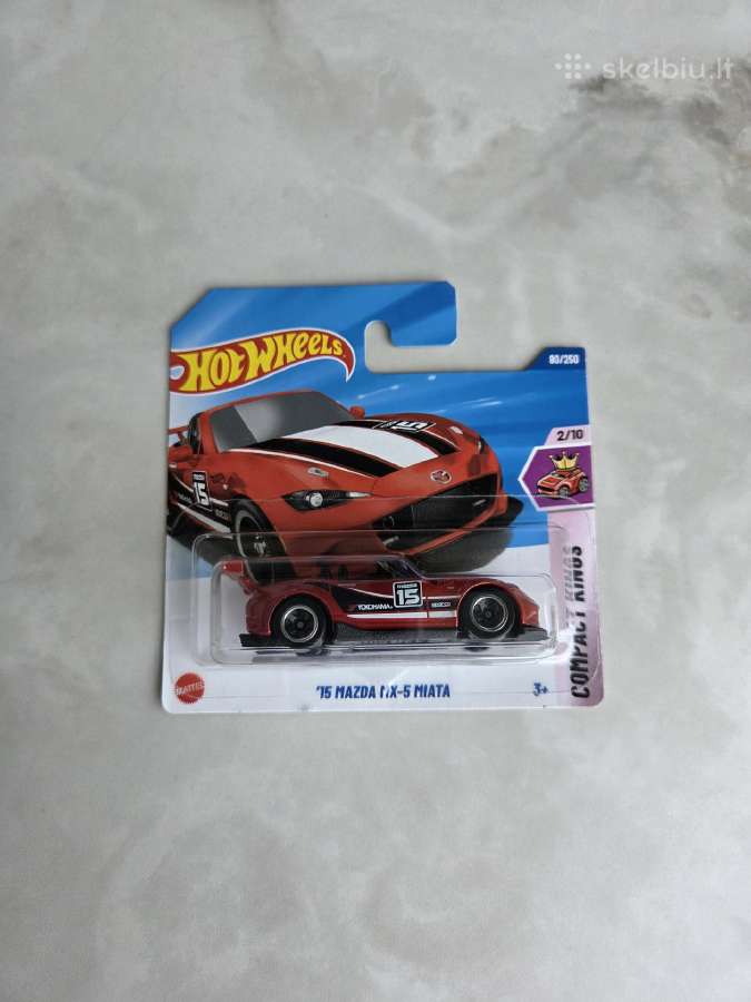 Hot Wheels '15 Mazda Mx-5 Miata rinkinys iš 3 vnt. - nuotraukos Nr. 3
