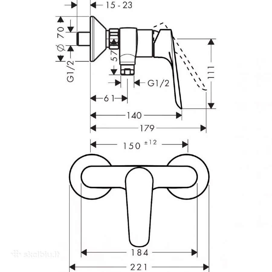 Hansgrohe Logis E 71602000 - nuotraukos Nr. 2