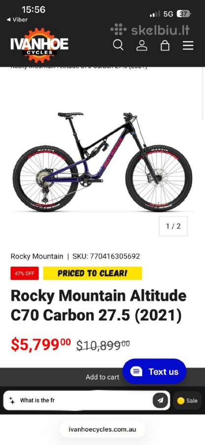 Rocky Mountain Altitude Carbon c70 - nuotraukos Nr. 10