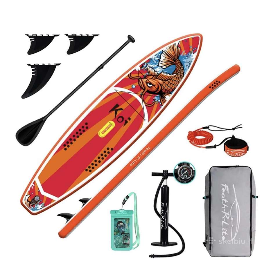 Nauja Funwater irklentė 385x85x15cm 230kg Sup Max - nuotraukos Nr. 6