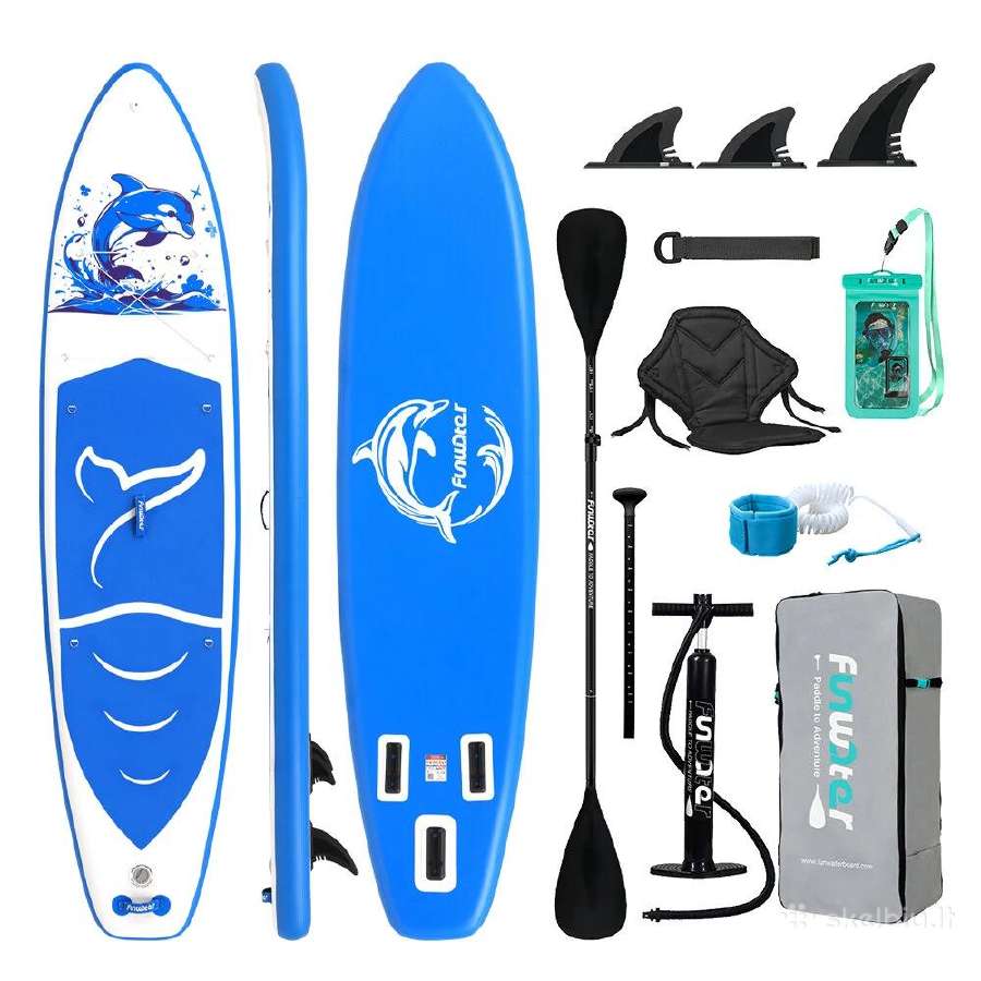 Nauja Funwater irklentė 385x85x15cm 230kg Sup Max - nuotraukos Nr. 8