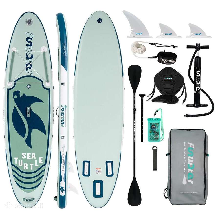 Nauja Funwater irklentė 385x85x15cm 230kg Sup Max - nuotraukos Nr. 9